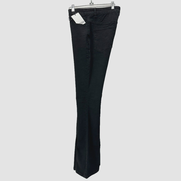 ASOS Pieces Peggy High Waist Flare Jeans Womens XL Black Stretch Preppy City NWT - Picture 7 of 12